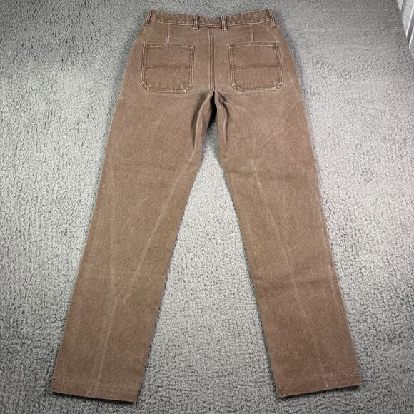 Taylor Stitch The Chore Pants Mens 28x30 Brown Boss Duck Canvas Double Knee Work - Picture 9 of 16